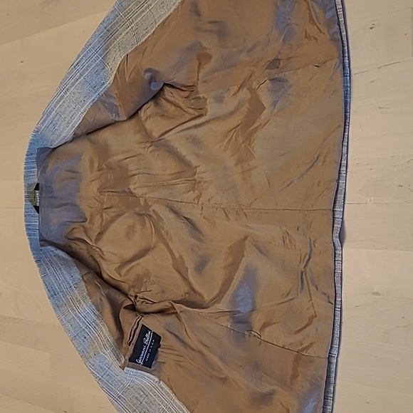 NWOT VTG Giovanni Bellini Grey Mutli Colored Plaid Wool 3/4 Sleeved Blazer - Picture 10 of 12